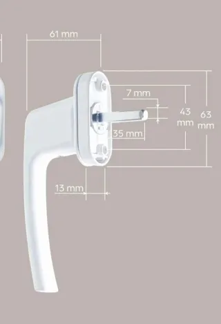 3 Manillas Oscilobatientes con Llave