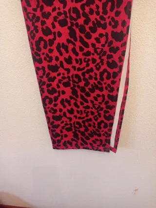 Vestido midi estampado leopardo