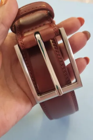 Cinturón de cuero de vaca para hombre