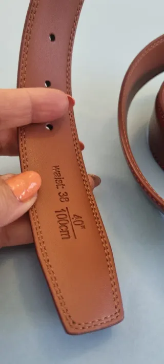 Cinturón de cuero de vaca para hombre