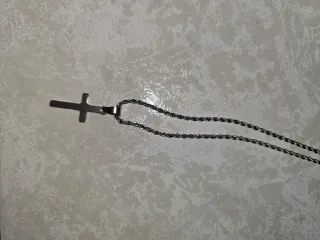 Collar Cruz Acero Inoxidable