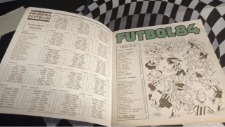 Album cromos FUTBOL 84 Panini con solo 10 cromos