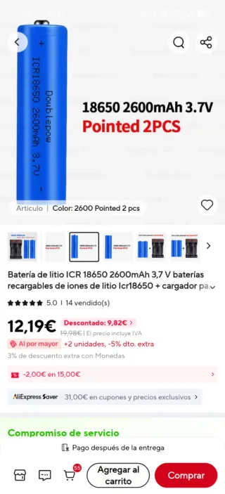 Radiomaster Pocket con baterías y joysticks