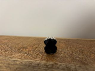 Anillo Tous Negro y Plateado