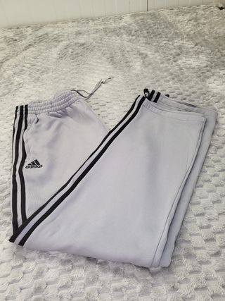 Pantalón Chándal Adidas 3 Stripes Gris Talla M
