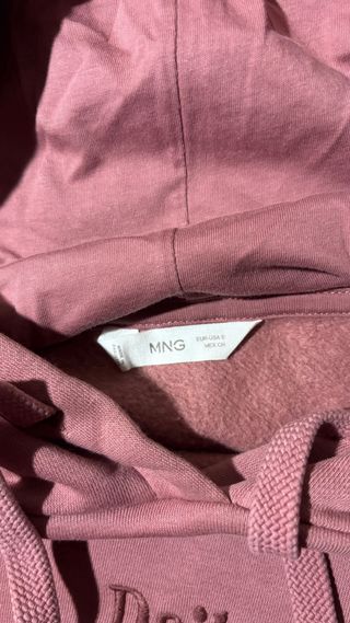 Sudadera Mango Teen Rosa