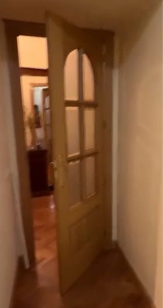 Puerta interior madera con cristal