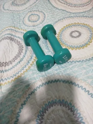 Mancuernas 1kg Verdes (Par)