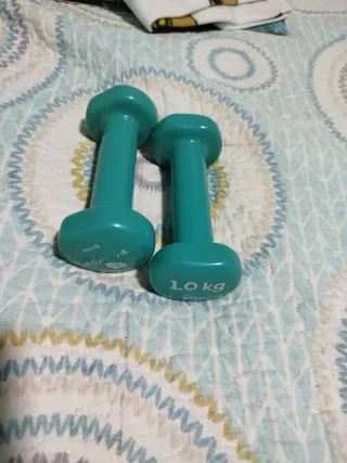 Mancuernas 1kg Verdes (Par)