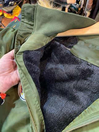 Chaqueta verde forrada-ÚNICA