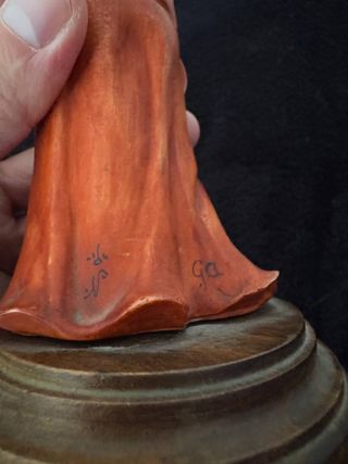 Statuina Bambino con Flauto Arancione