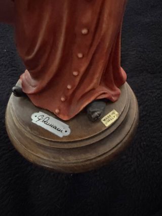 Statuina Bambino con Flauto Arancione