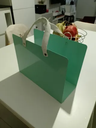 Portariviste PopArt metallo verde menta