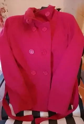 Chaqueta de paño roja talla L