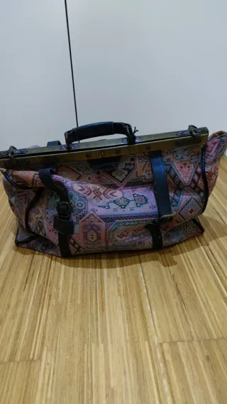 Bolso viaje vintage estampado