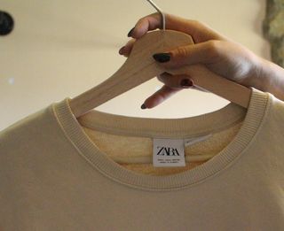 Sudadera Zara Beige Talla L