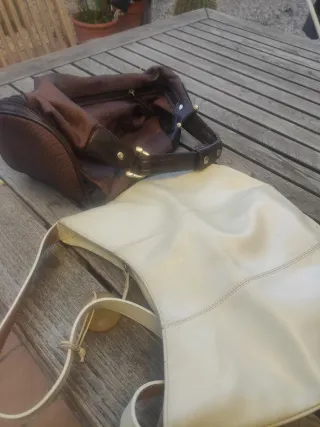 2 Bolsos: Beige y Granate