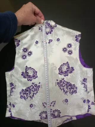 Chaleco Fallero Blanco y Morado