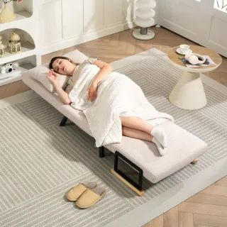 Sofá Cama Individual Plegable Beige