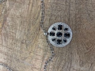 Colgante Tous Grande más Cadena Negro/Plata