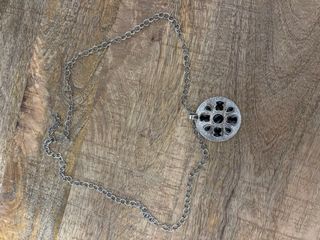 Colgante Tous Grande más Cadena Negro/Plata