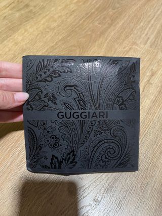 Cartera GUGGIARI cuero negra monedero tarjetero