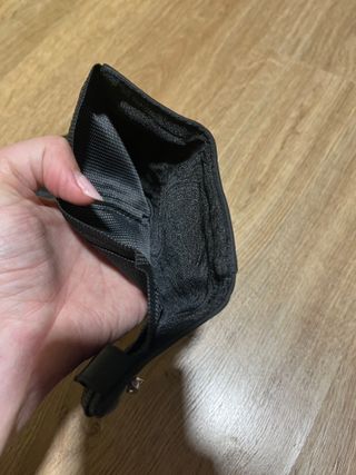 Cartera GUGGIARI cuero negra monedero tarjetero