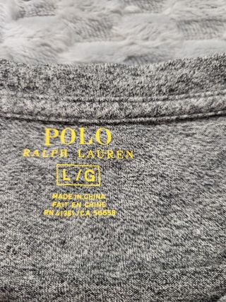 Polo Ralph Lauren Camiseta Manga Larga Gris Talla