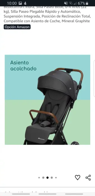 Carrito  marca Bebeconfort, modelo Indra 0m+ / 4y