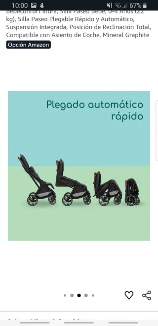 Carrito  marca Bebeconfort, modelo Indra 0m+ / 4y