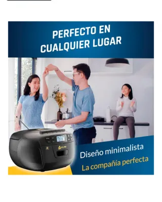 Reproductor CD y Cassette KLIM Negro