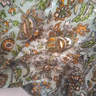 Vestido boho verde y marrón