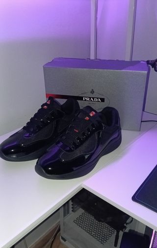 Zapatos Prada America's Cup Negros