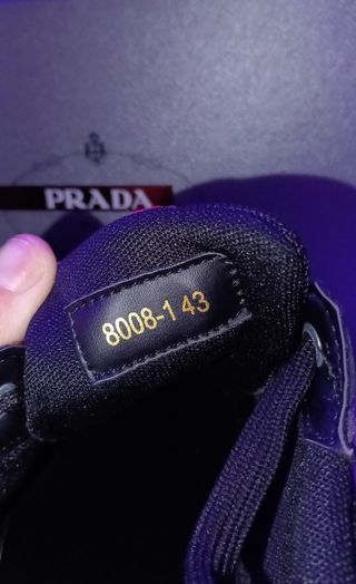 Zapatos Prada America's Cup Negros