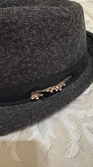 Set 2 Cappelli Vintage Donna marrone e grigio