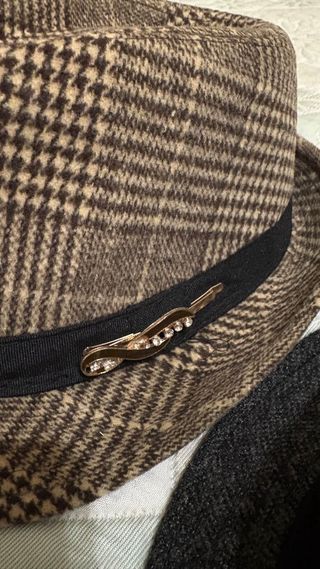 Set 2 Cappelli Vintage Donna marrone e grigio