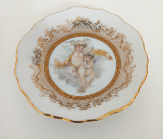 Piattino Svuotatasche Porcellana Maba Limo Cherubi
