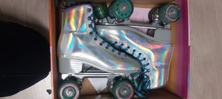 Patines Patinadora Talla 39 Holográficos