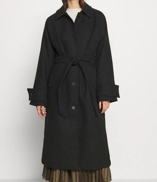 Abrigo largo MONKI negro Talla XXS