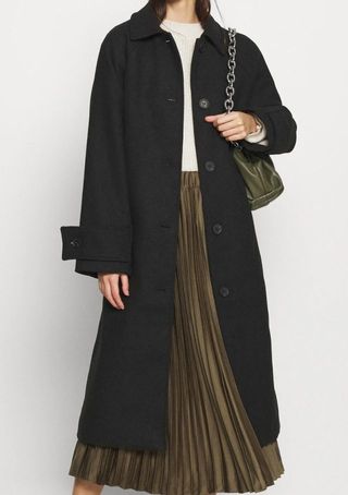 Abrigo largo MONKI negro Talla XXS