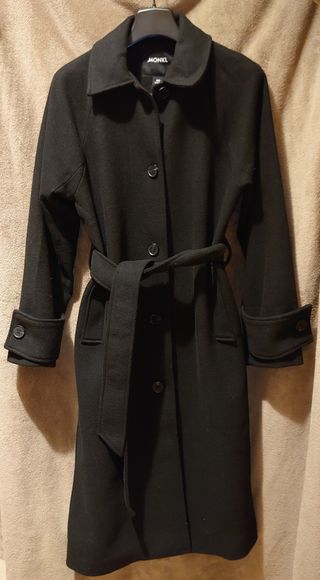 Abrigo largo MONKI negro Talla XXS
