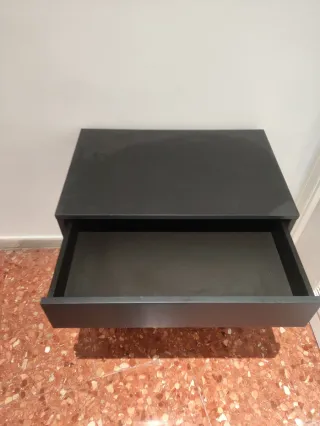 Mesita Noche Ikea Vikhammer Negra