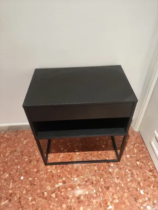 Mesita Noche Ikea Vikhammer Negra