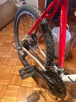 Bicicleta Kross Roja y Blanca