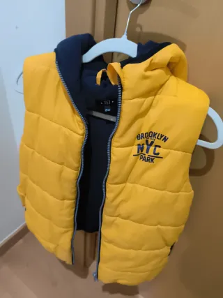 Chaleco niño TEX amarillo y azul