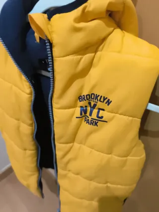 Chaleco niño TEX amarillo y azul