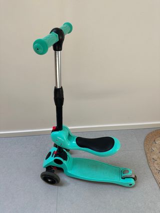 Patinete infantil 3 ruedas con asiento