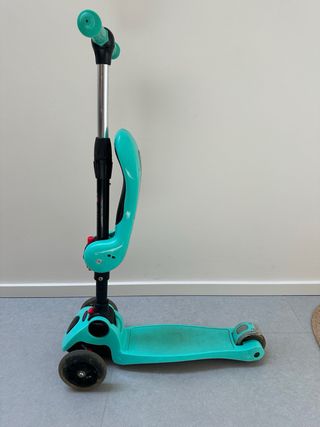 Patinete infantil 3 ruedas con asiento