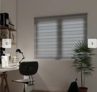 4 Tende a rullo notte/giorno grigi INSPIRE 90x190