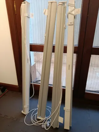 4 Tende a rullo notte/giorno grigi INSPIRE 90x190